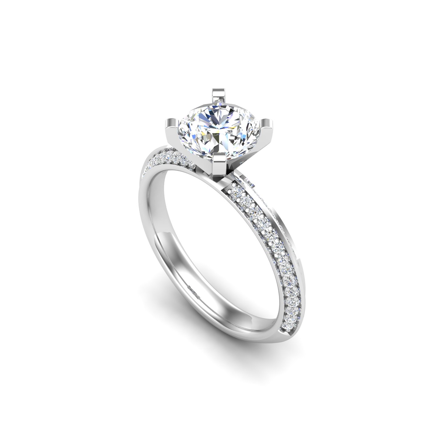 Raya Knife Edge Pave Ring